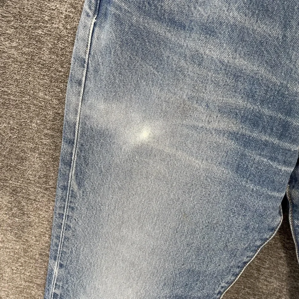 Levis 501XX Shrink to Fit Jean Measures 34x32 Blue Button Fly Straight Leg Denim